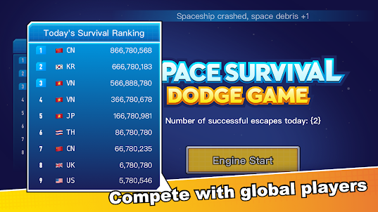 Space Survival - Dodge Game