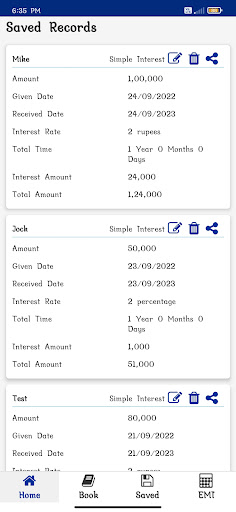 Interest Calculator Screen 3