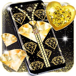 تصویر نماد Gold diamond lock screen