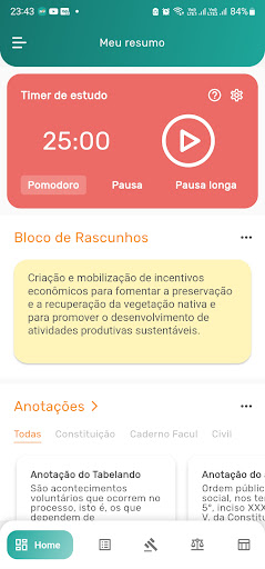 Android application Concursos 360 screenshort