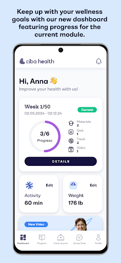 Android application Ciba Health screenshort