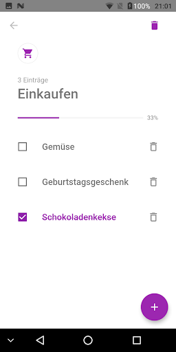 Todo-Liste Aufgabenliste Todo Screen 2