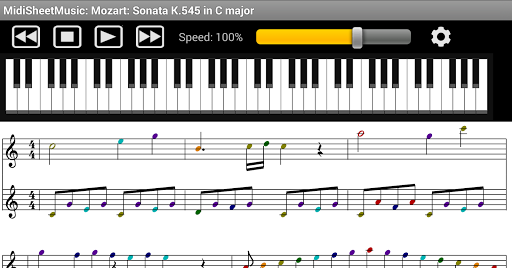 Midi Sheet Music Screen 3