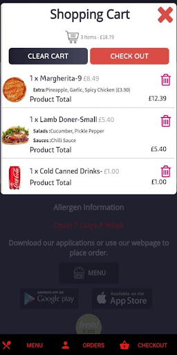 Fresh Pizza Newton Screen 2