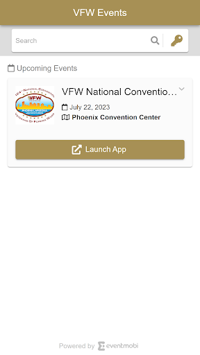 Android application VFW Events screenshort