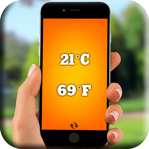 Digital room thermometer logo