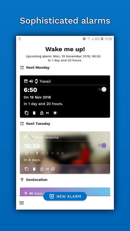 Wake me up! Smart Alarm Clock - New - (Android)