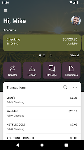 Mission Bank Screen 2