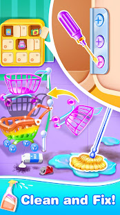 Supermarket Clean Up-Grocery Store Cleaning Games