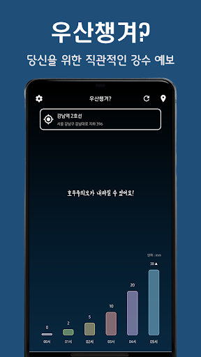 Android application 우산챙겨? screenshort