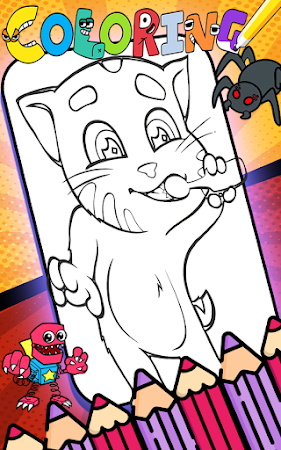 Game screenshot Talking Juan Scary coloring hack