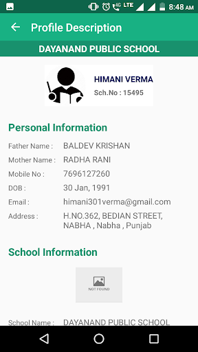xSchoolApp Screen 3