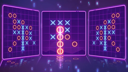 Tic Tac Toe 2 Player:Glow XOXO Apk Mod for Android [Unlimited Coins/Gems] 8