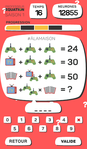 Professeur Equation - Jeux de