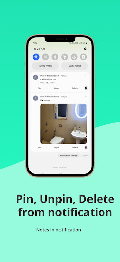 Pin Notes in notification Screen 3