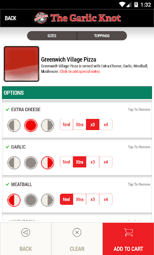 Screenshot of Garlic Knot Pizza – University