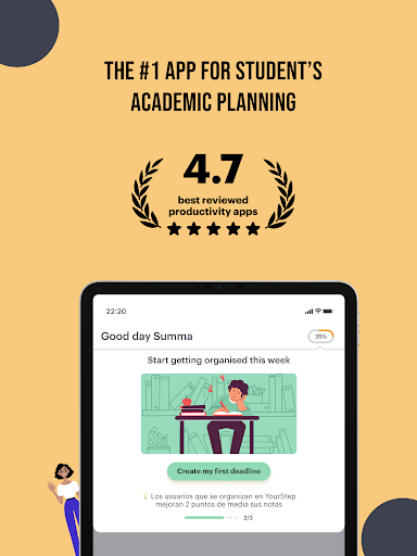 Screenshot of YourStep: Focus Study Calendar