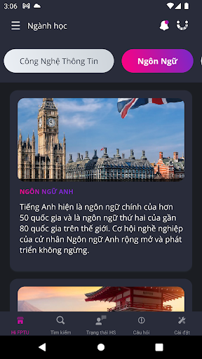 Android application Hi FPTU screenshort