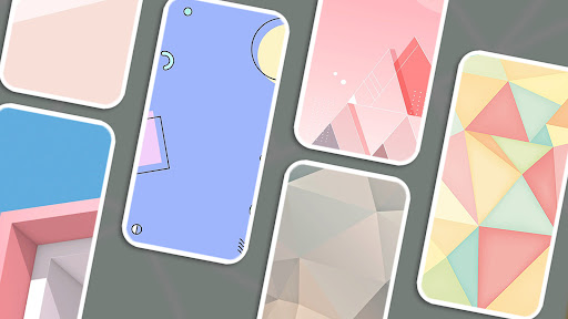 Android application Pastel Geometric Wallpaper screenshort