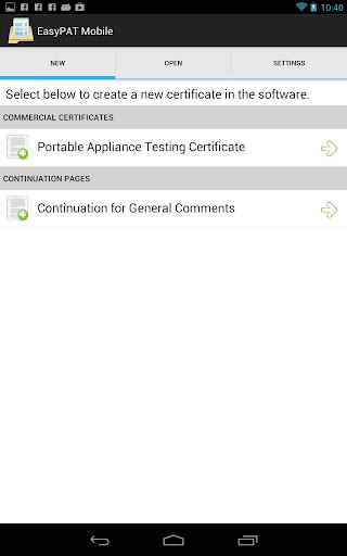 Android application EasyPAT Mobile screenshort