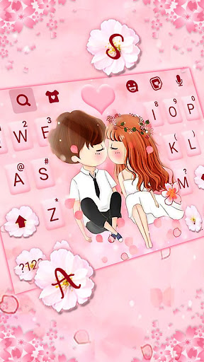 Sakura Romantic Lover Keyboard Screen 2