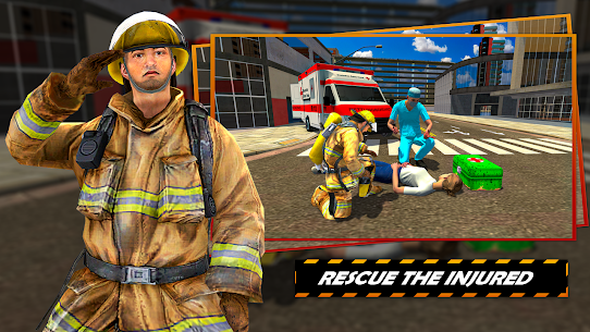 FireFighter Emergency Rescue Game-Ambulance Rescue Mod Apk 3.9 3