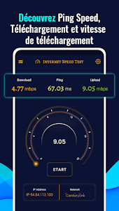Internet Speed Meter rapidité