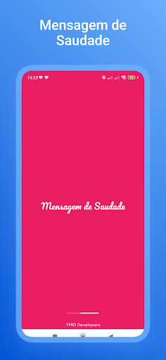 Android application Mensagem de Saudade screenshort