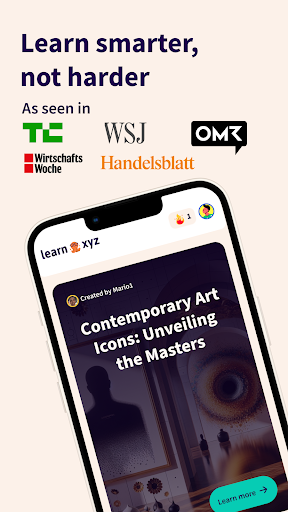 Android application Learn.xyz – Learn with AI screenshort