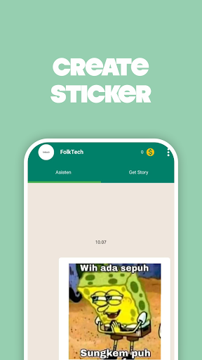 Stiker Saver | WA FolkTech Screen 3