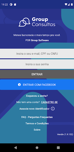 Android application Group Consultas screenshort