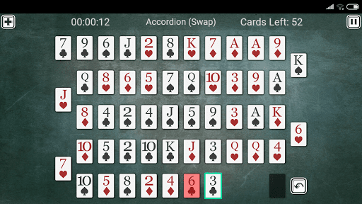 Accordion Solitaire Screen 2