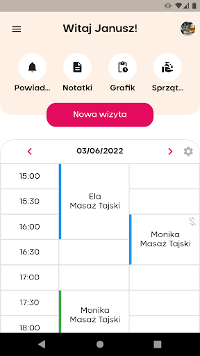 Android application naWizyte screenshort