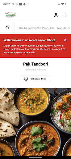 Android application Pak Tandoori screenshort