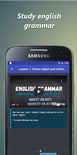 English grammar handbook app Screen 2