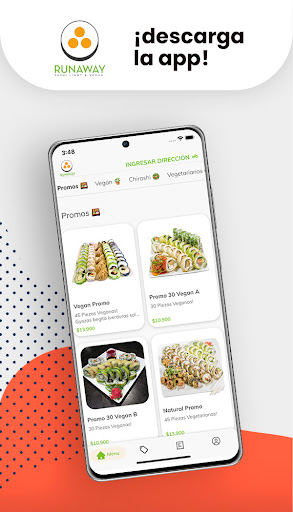 Android application Runaway Sushi screenshort