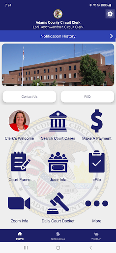Android application Adams County Circuit Clerk IL screenshort