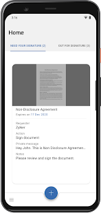 Zoho Sign - Fill & eSign docs Screenshot