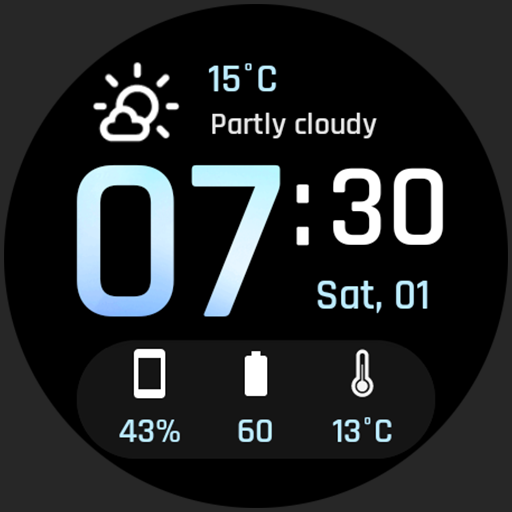 Weather Digital Watch Face Logo