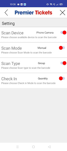Ticket Scan Screen 2