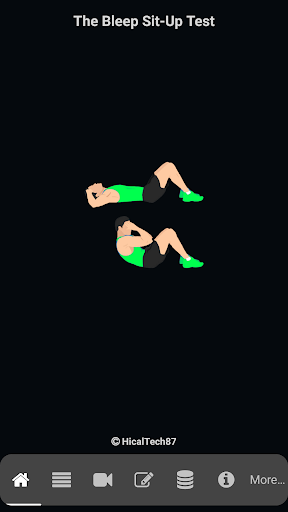 Android application The Bleep Sit-Up Test screenshort