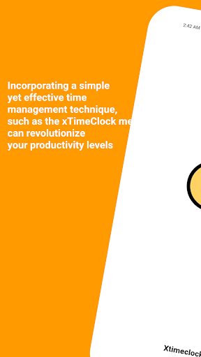 Android application xTimeClock screenshort