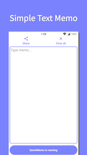 Android application Simple & Fast Text Memo screenshort
