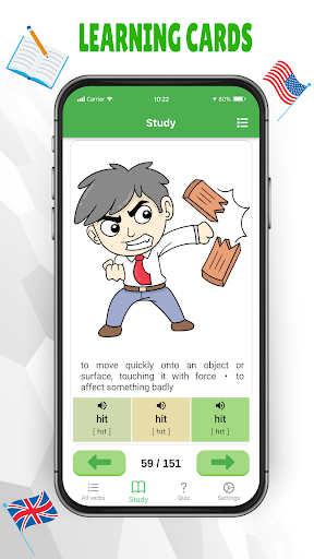 Android application English Irregular Verbs Duo screenshort