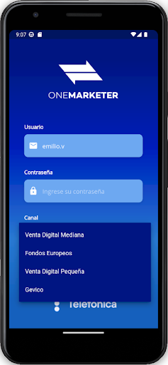 OneMarketer Social Telefónica Screen 2