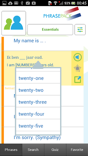 Learn Dutch Phrasebook Screenshot 3 - AppWisp.com