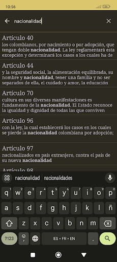 Constitución de Colombia screenshot 6
