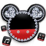 Diamond Mickey Minnie Valentine's Day theme. icon