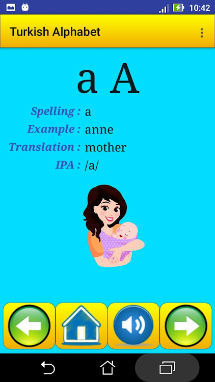 Turkish alphabet for students - 26 - (Android)