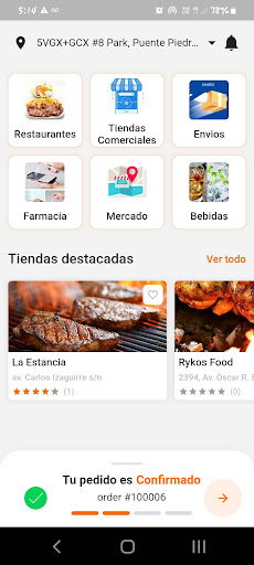 Android application Pedidos Express screenshort